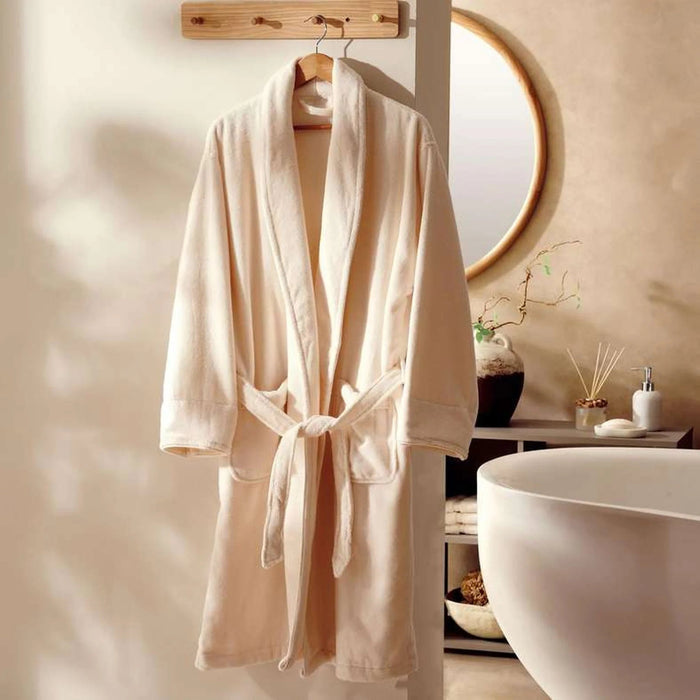Imperial Luxury Bathrobe S/M - Cream/Beige Pan Home