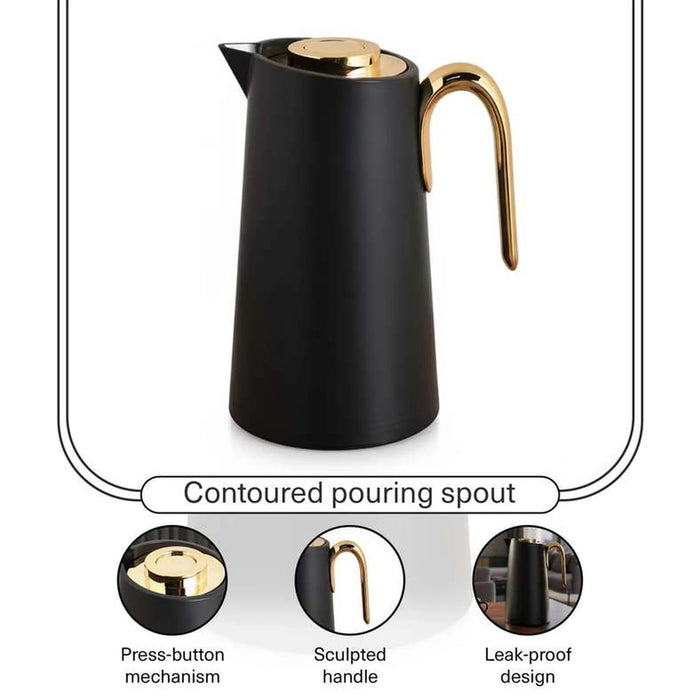 Inaya Vacuum Flask 1L -Black