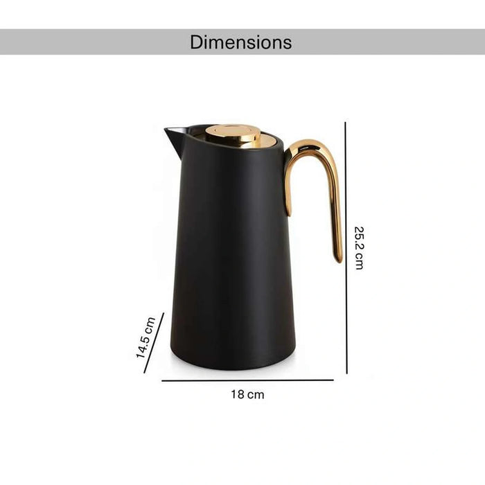 Inaya Vacuum Flask 1L -Black