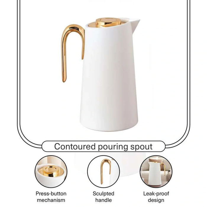 Inaya Vacuum Flask 1L -White