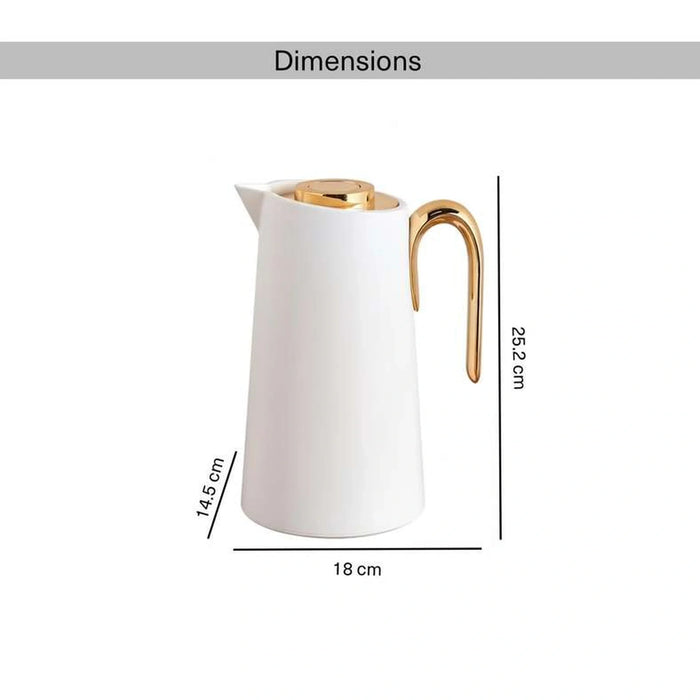 Inaya Vacuum Flask 1L -White