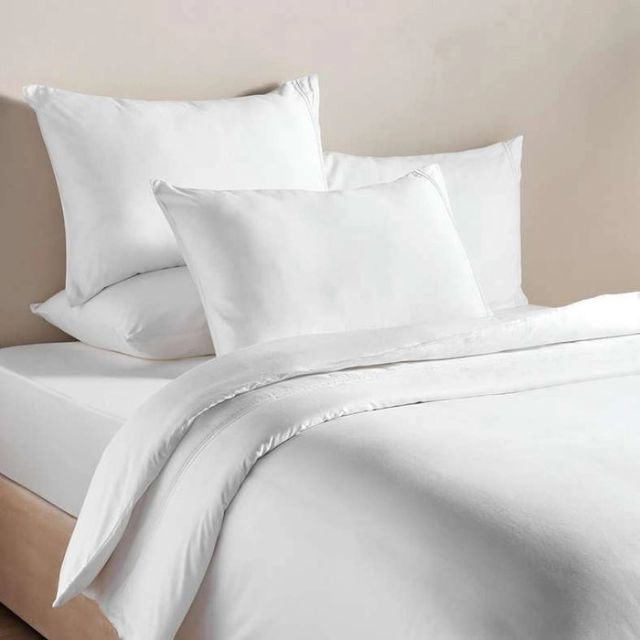 Indulgence 3-Piece Duvet Cover Set White Pan Home
