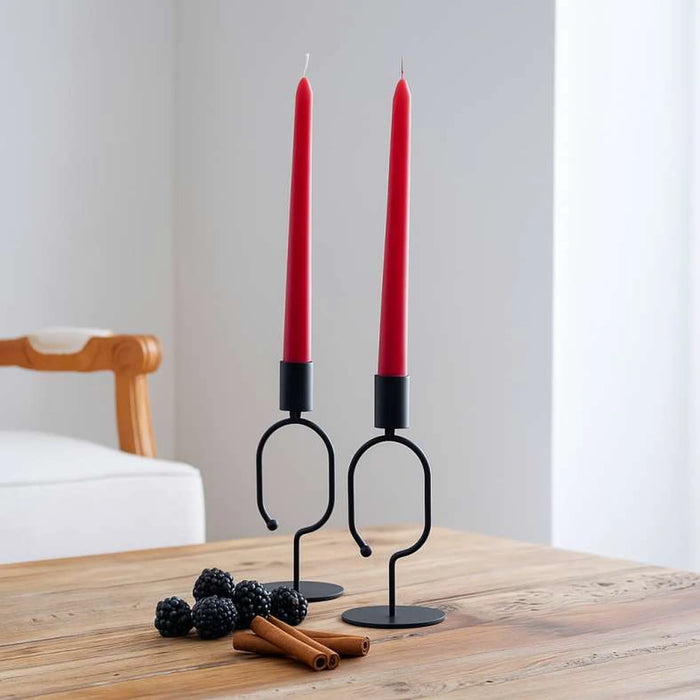 Indulgence Blackberry Cinnamon 4 -Piece Taper Candle Dia2X24Cm - 6 Hrs