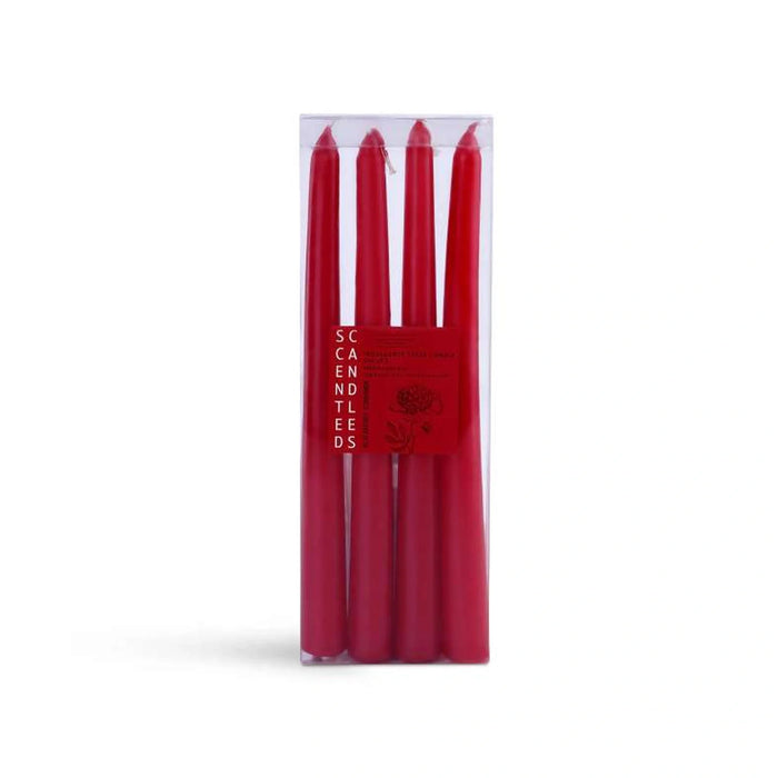 Indulgence Blackberry Cinnamon 4 -Piece Taper Candle Dia2X24Cm - 6 Hrs