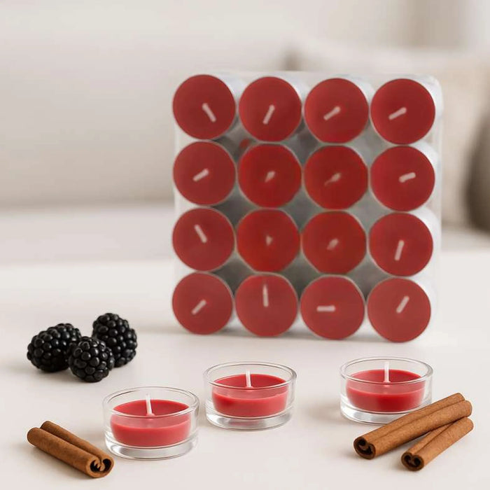 Indulgence Blackberry Cinnamon 50 -Piece Tealight Candle - 2.5 Hrs