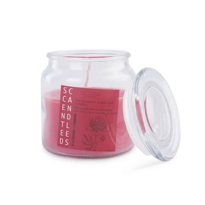 Indulgence Blackberry Cinnamon Jar Candle 280Gm - 20 Hrs
