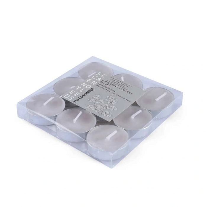 Indulgence Fig Coriander 9 -Piece Tealight Candle - 2.5 Hrs