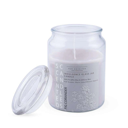 Indulgence Fig Coriander Jar Candle - 30 Hrs Pan Home
