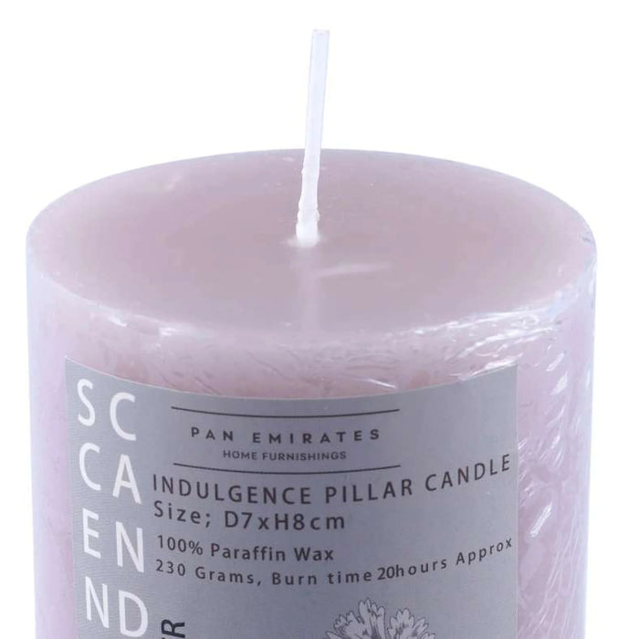Indulgence Fig Coriander Pillar Candle Dia7X8Cm - 25 Hrs