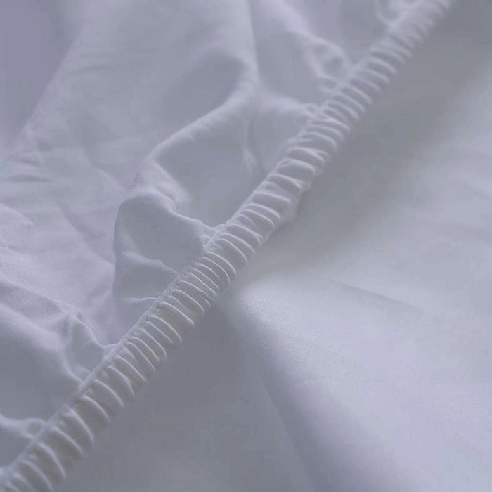 Indulgence Fitted Sheet 160X200+33cm-White Pan Home