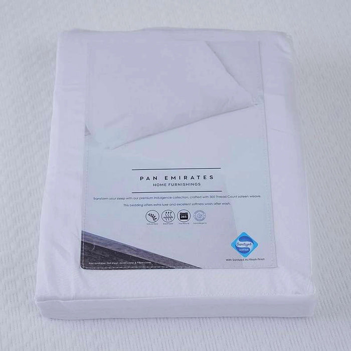 Indulgence Fitted Sheet 160X200+33cm-White Pan Home