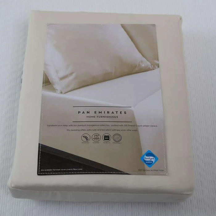 Indulgence Fitted Sheet 180X200+33Cm-Cream