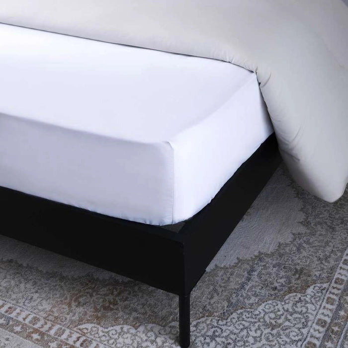 Indulgence Fitted Sheet -White Pan Home