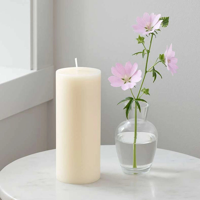Indulgence Musk Mallow Pillar Candle - 80 Hrs Pan Home