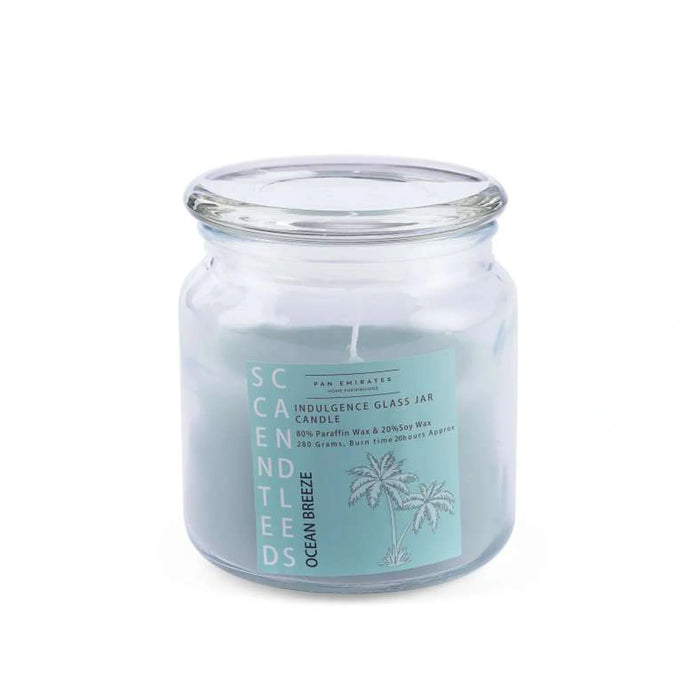 Indulgence Ocean Breeze Jar Candle 280Gm - 20 Hrs