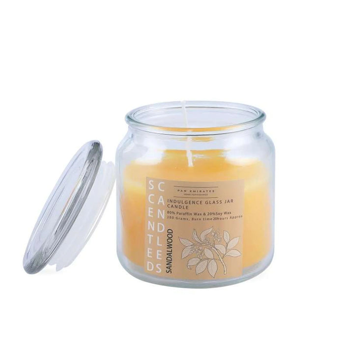 Indulgence Sandalwood Jar Candle 280Gm - 20 Hrs