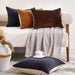 Indulgence Velvet Pleated Cushion Cover 35X50Cm - Pacific Blue Pan Home