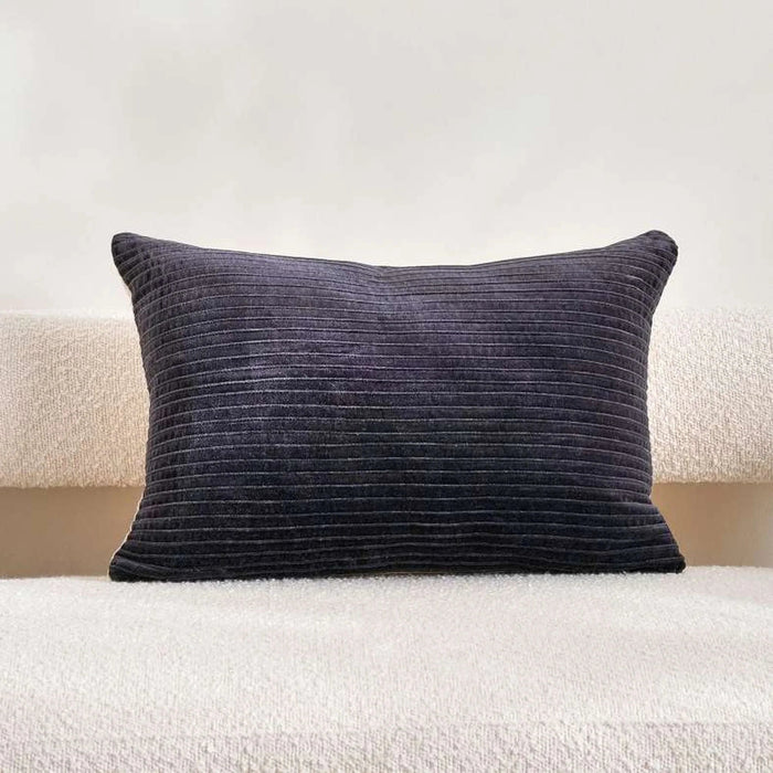 Indulgence Velvet Pleated Cushion Cover 35X50Cm - Pacific Blue Pan Home