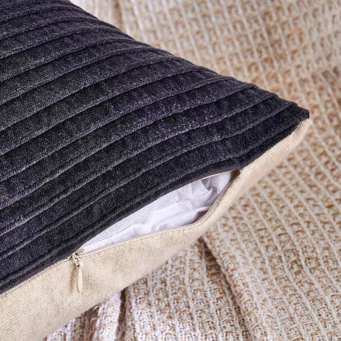 Indulgence Velvet Pleated Cushion Cover 50X50cm - Pacific Blue Pan Home