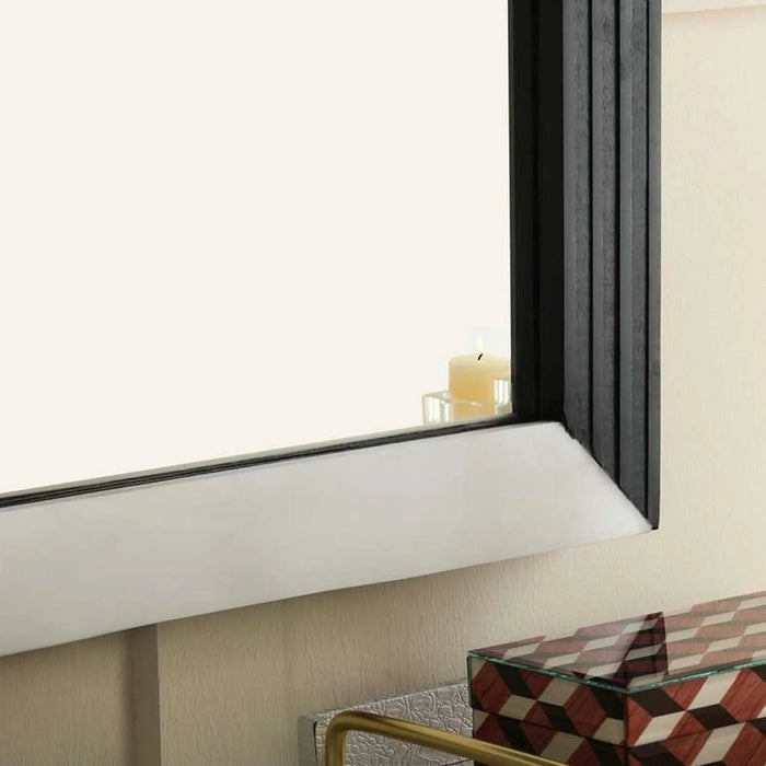 Infinity Console Mirror  - White & Black Pan Home