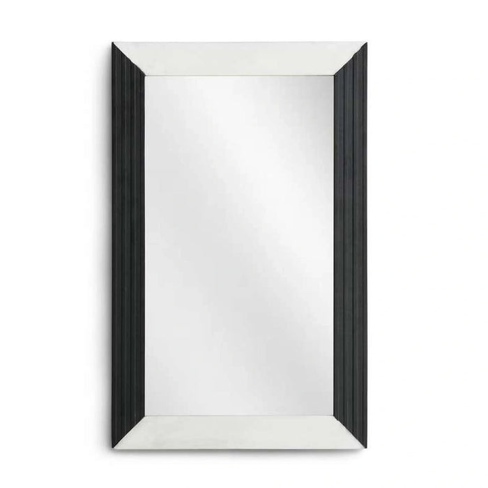 Infinity Console Mirror  - White & Black Pan Home