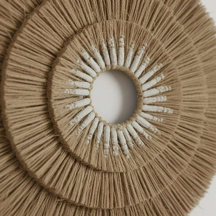 Infinity Mendong Grass Wall Art Dia 75Cm - Natural