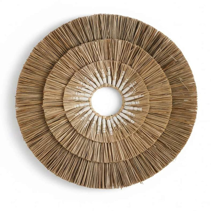 Infinity Mendong Grass Wall Art Dia 75Cm - Natural