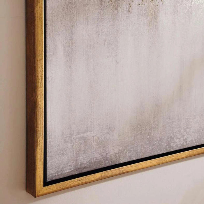 Interstellar World Framed Canvas Art - Gold Pan Home
