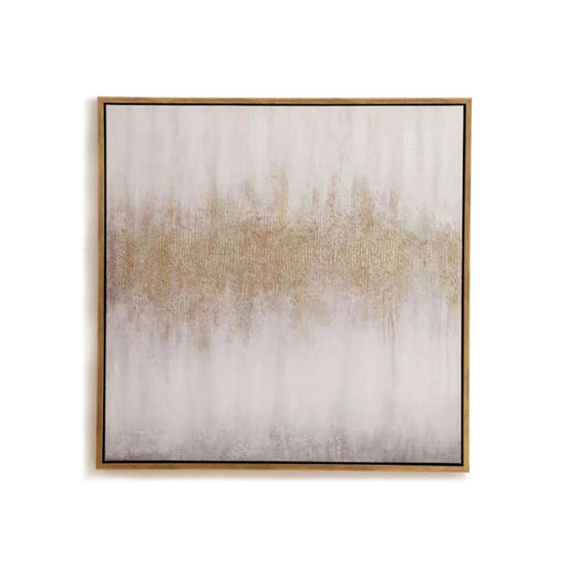 Interstellar World Framed Canvas Art - Gold Pan Home