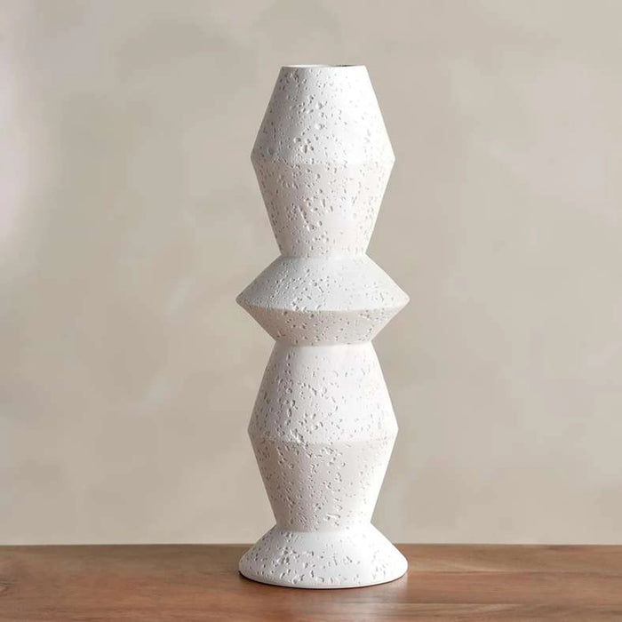 Irie Polyresin Decor Vase 13.5X13.5X39.5Cm - White