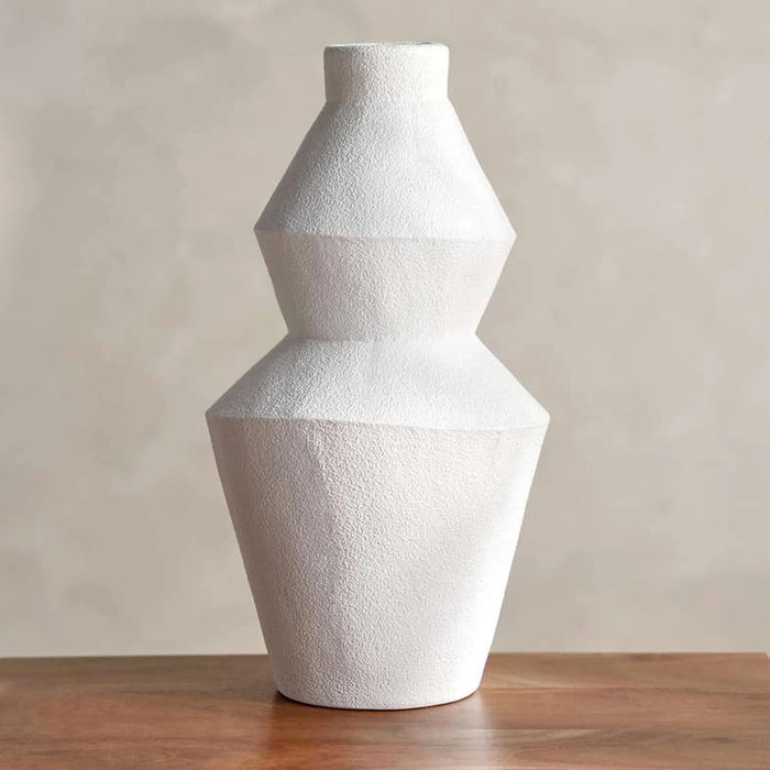 Irie Polyresin Decor Vase 21.5X21.5X40.5Cm - White