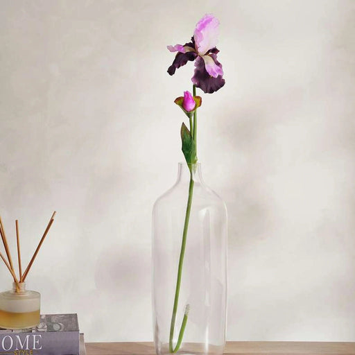 Iris Artificial Stem Flower H80Cm - Purple Pan Home