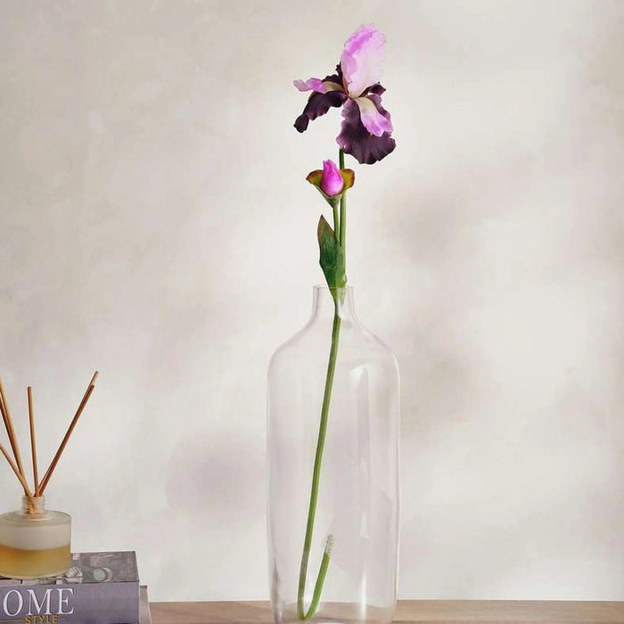 Iris Artificial Stem Flower H80Cm - Purple Pan Home
