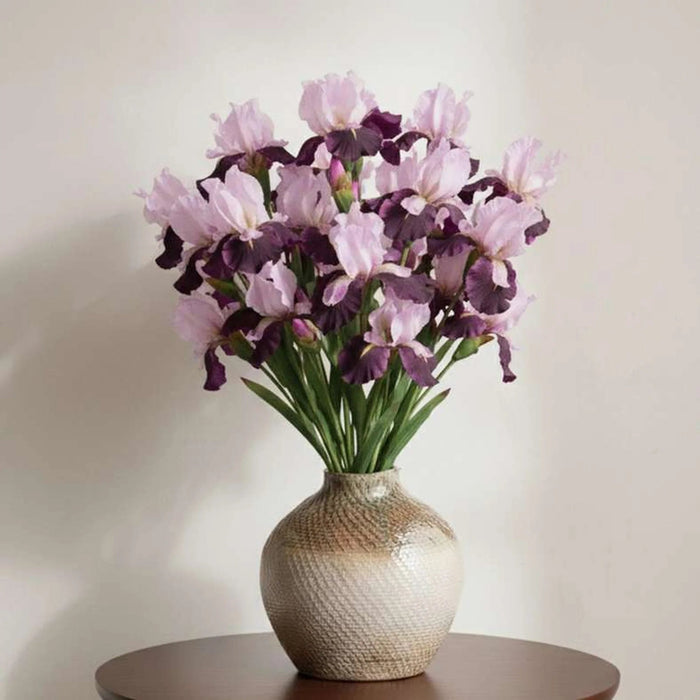 Iris Artificial Stem Flower H80Cm - Purple Pan Home
