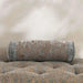 Isabella Embroidered Velvet Bolster 50X20Cm - Grey Pan Home