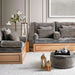 Isabella Embroidered Velvet Bolster 50X20Cm - Grey Pan Home