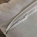 Isabella Embroidered Velvet Filled Cushion 45X45Cm - Grey Pan Home