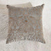 Isabella Embroidered Velvet Filled Cushion 45X45Cm - Grey Pan Home