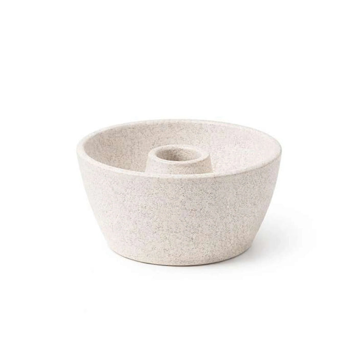 Ishi Terracotta Taper Candle Holder 13X13X6Cm - White