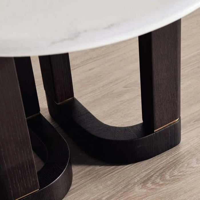 Itami End Table Marble - Black White