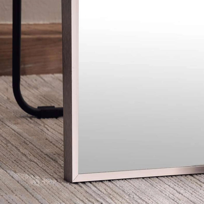 Itzel Cheval Mirror With Metal Frame 44X162Cm - Silver Pan Home