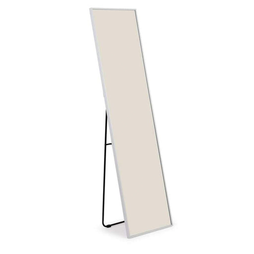 Itzel Cheval Mirror With Metal Frame - White Pan Home