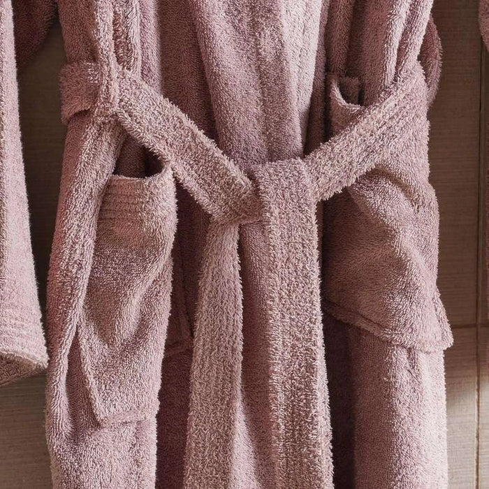 Iva Cotton Bathrobe Med/Large -Taupe Pan Home