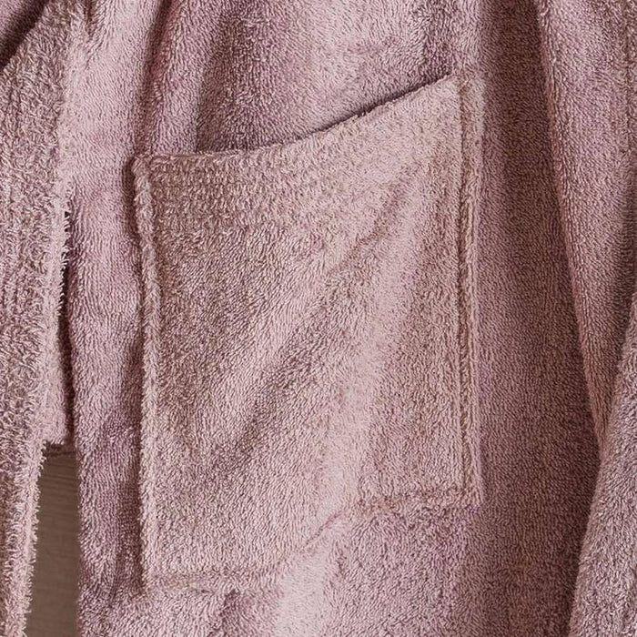 Iva Cotton Bathrobe Med/Large -Taupe Pan Home