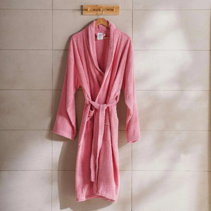 Iva Cotton Bathrobe Mid/Large -Dusty Pink Pan Home