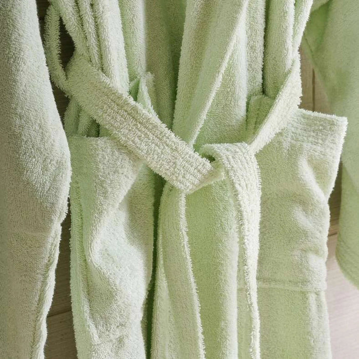 Iva Cotton Bathrobe Mid/Large -Mint Green Pan Home