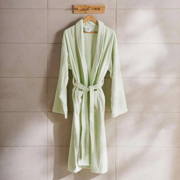 Iva Cotton Bathrobe Mid/Large -Mint Green Pan Home