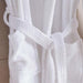 Iva Cotton Bathrobe Mid/Large -White Pan Home