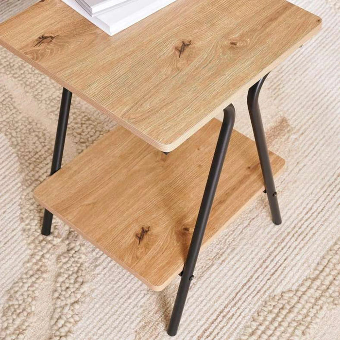 Ivan End Table - Brown Black