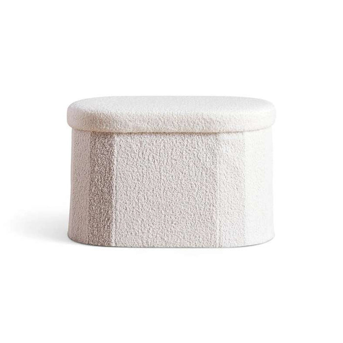 Ivanna Ottoman With Storage - White